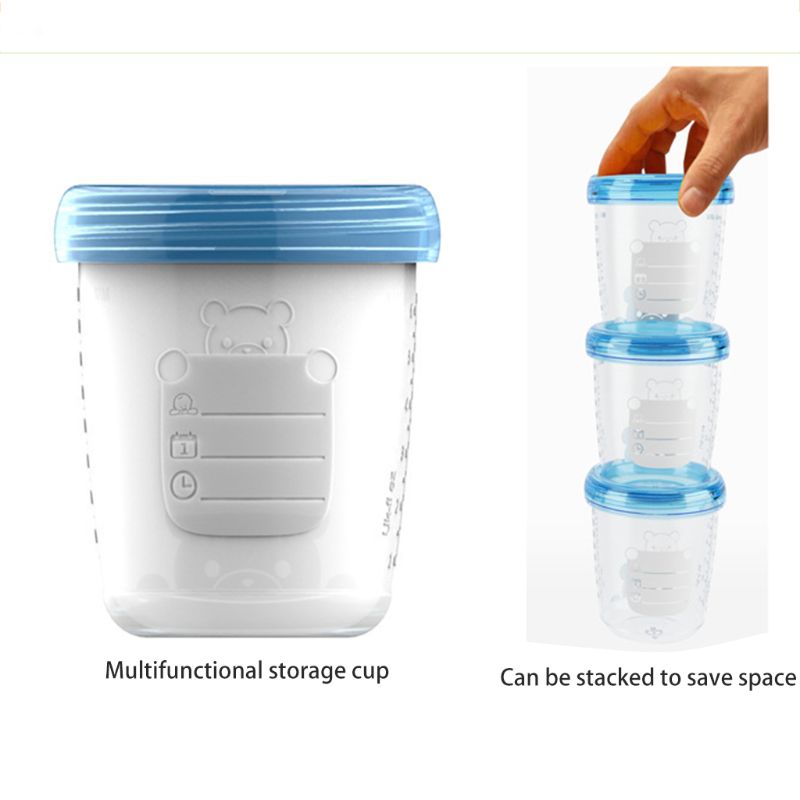 180ml flaske til opbevaring af modermælk til spædbørn nyfødt mad fryser beholder mælkepulver nødder te arrangør  t3la