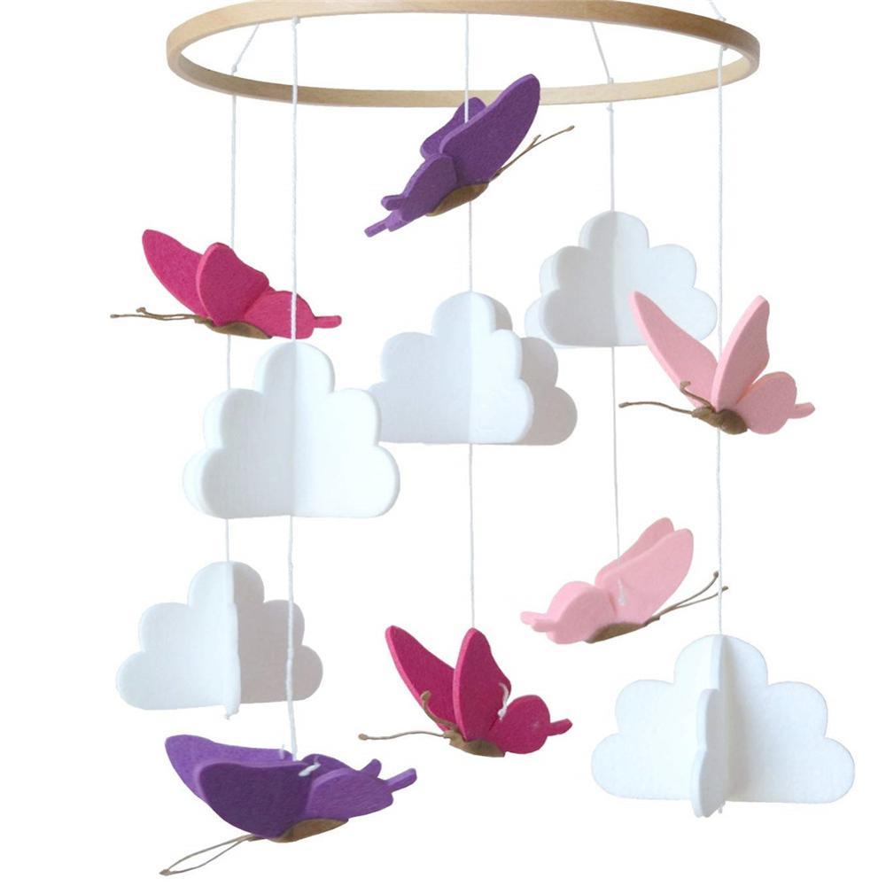 Atrapasueños colgante para cuna de bebé, atrapasueños móvil, estrellas, nubes, Luna, decoración para dormitorio infantil: C