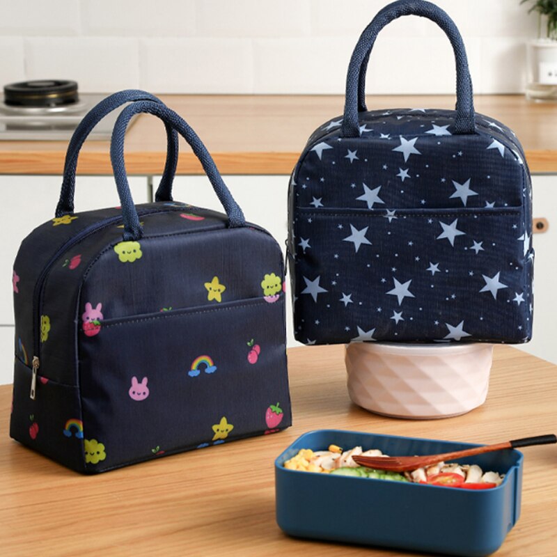 Fisch Druck Mittagessen Kasten Für Camping Liefert Kühler Picknick Taschen Isolierte Thermische Mittagessen Tasche Schule Lebensmittel Tasche Frauen Strand Handtaschen