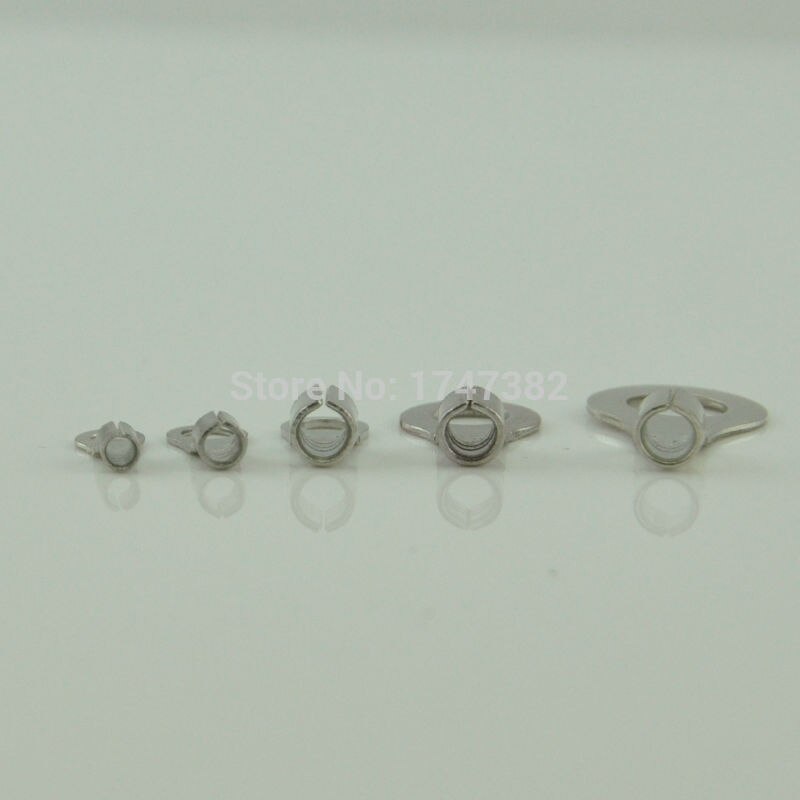 200PCS RNB2-8 Non-insulated ring terminal electrical wire crimp naked connector AWG 16-14