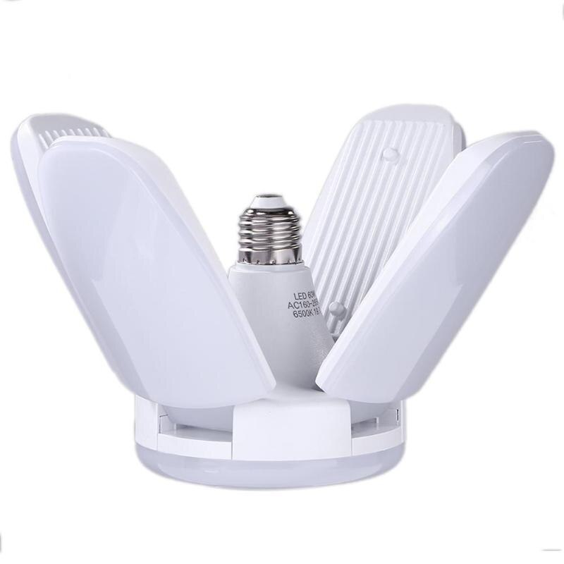 LED Ceiling Lamp Bulbs Foldable Fan Blade Home Energy Saving Super Bright Bulbs Efficient 90 Lumen Output Per Watt