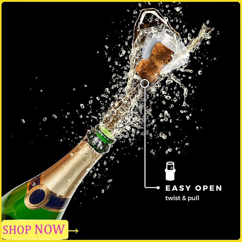 Especial Champagne Bottle Opener - Sparkling Wine Cork Remover - Simple Ergonomic Twist ,Stainless Steel Bottle Opener