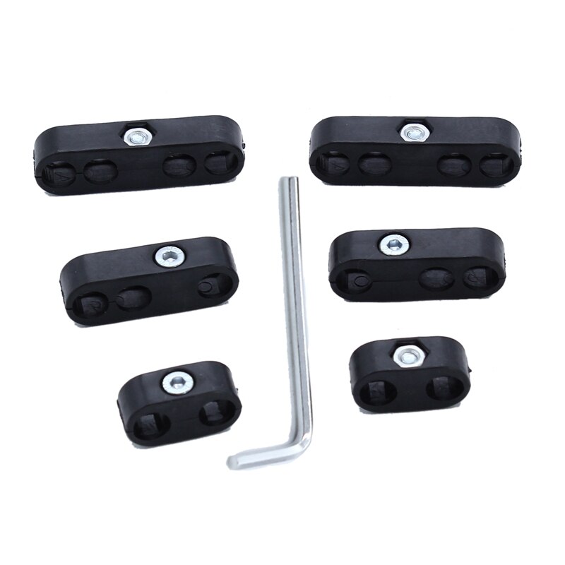 7mm 8mm Black Spark Plug Wire Separators Looms Dividers for ford Chevy 9723