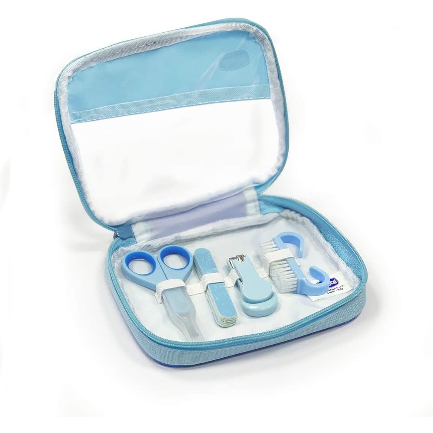 Chicco-Juego de Cuidado de Uñas cortauñas de seguridad para niños y niñas, tijeras para recién nacidos, práctico, para uso diario, para manicura