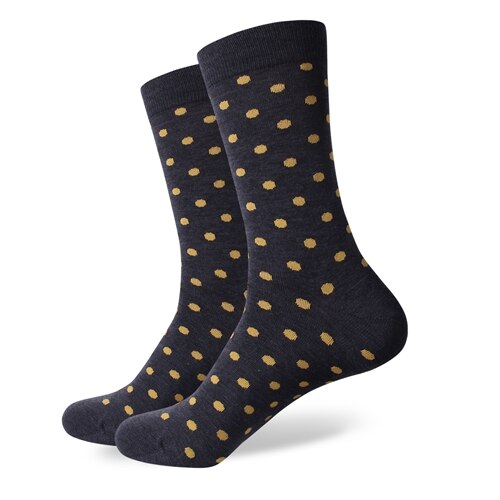 Match-Up Match-Up Samll dot men&#39;s combed cotton Business socks brand man US size(7.5-12): 315
