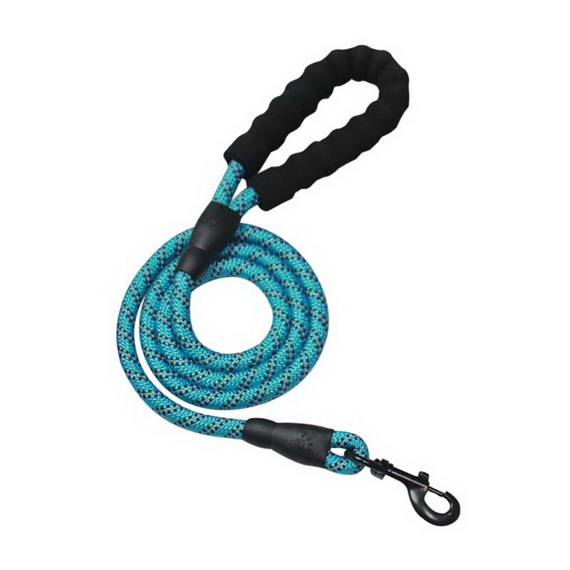 Reflecterende Grote Hondenriem Nylon Touw Pet Running Tracking Riemen Lange Lood Hond Bergbeklimmen Touw Voor Medium Grote hond: blue