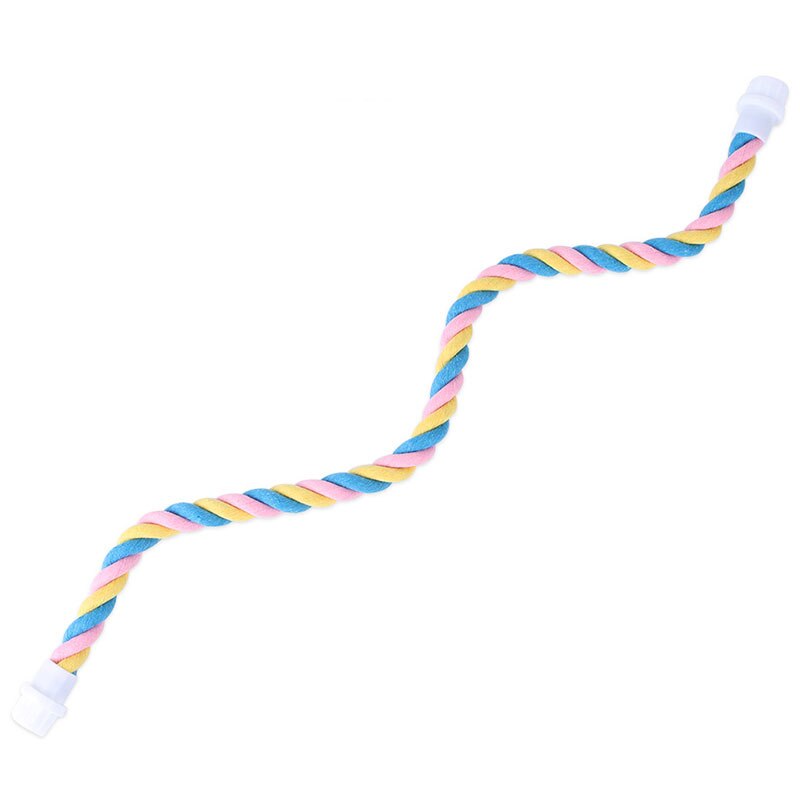 Cuerda de algodón para escalada de loros, soporte en forma de U, jaula de poste, accesorios para loros, juguete para pájaros, cuerda de escalada para loros