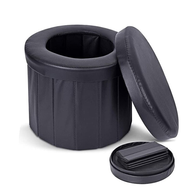 Outdoor Commode Car Toilet Folding Stool Portable Toilet Camping Toilet, Travel Potty,Toilet for Camping, Hiking, Boating,Trips
