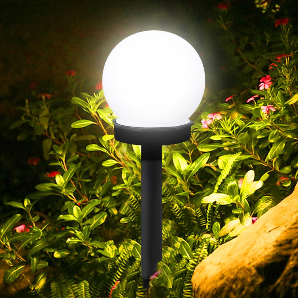 3pcs Round LED Solar light waterproof sunlight Power lamp Outdoor Path Yard Lawn Ball Light for garden courtyard decoration
