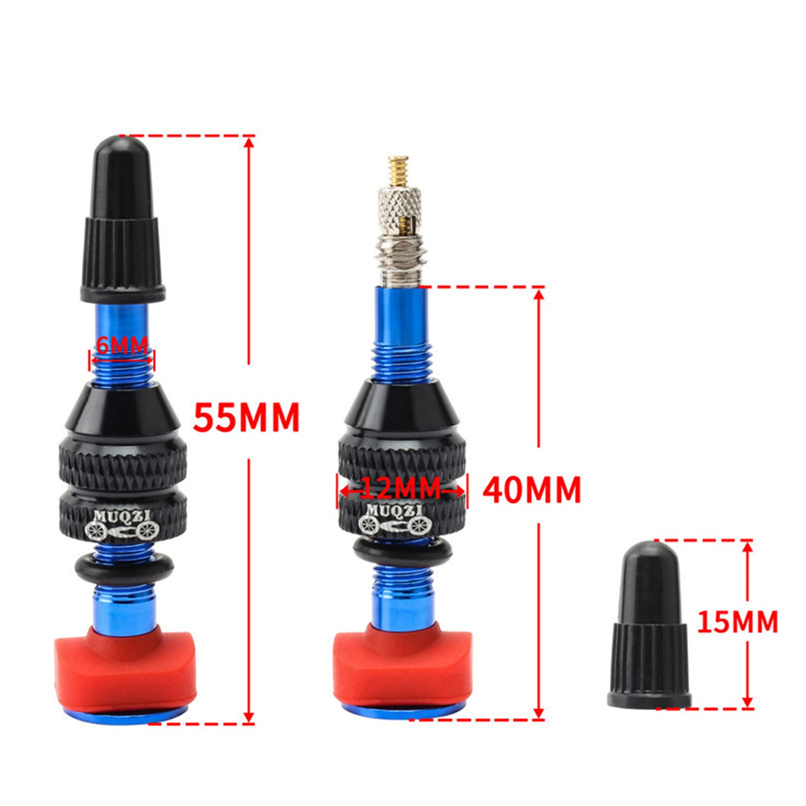 Fiets Aluminium Ventiel 40Mm Fiets Tubeless Velg Ventiel Kit Accessoires
