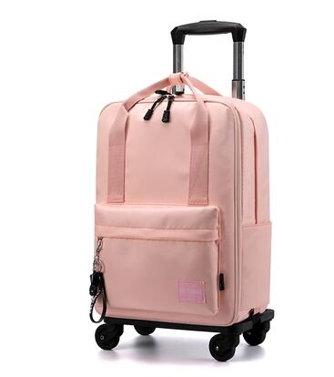 Women Travel Trolley backpack with wheels Trolley bag luggage suitcase for women School Wheeled Backpack carry on hand luggage