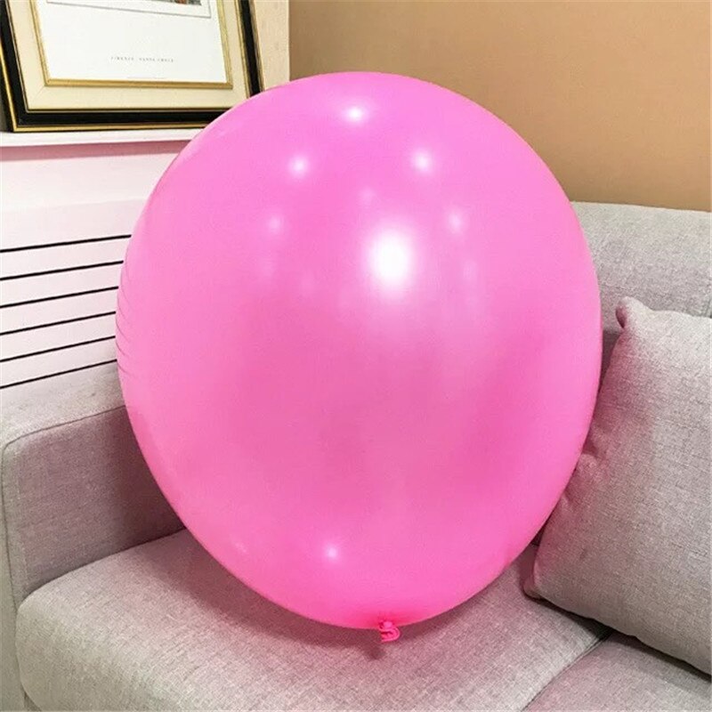 36inch Giant White Pink Latex Air Helium Balloon Big Round Inflable Golobs Wedding Birthday Party Decoration Baby Shower Balls: Pink