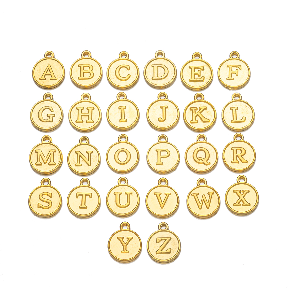 Juego de colgantes con letras del alfabeto de A-Z para mujer, pulsera y pendientes hechos a mano, accesorios para hacer joyas, suministros, 12mm, 1 Juego: Rojo