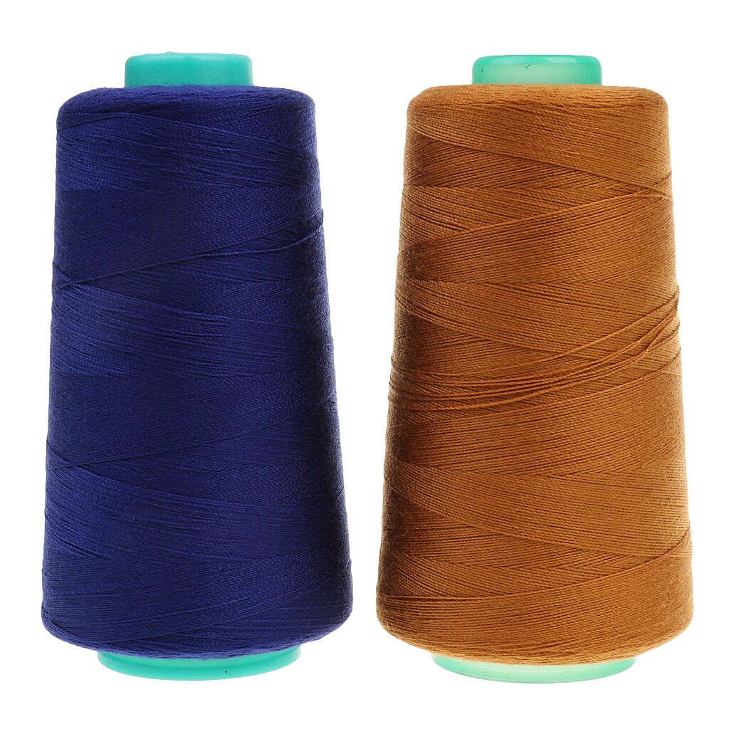 2 Spool Sewing Thread For Extra Strong Upholstery Jeans Demin Button Seams