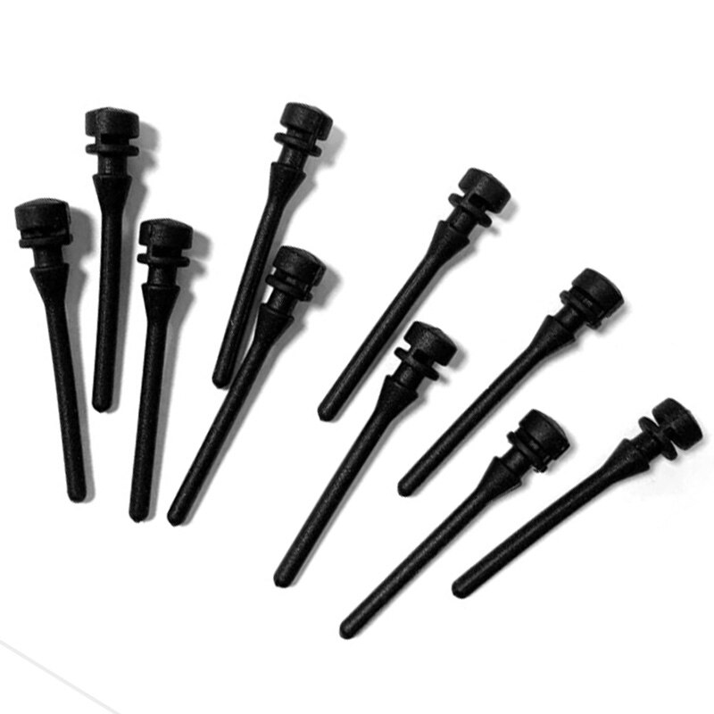 -20Pcs Zwart Pc Fan Rubber Schroef Demping Nagel Trillingsdemping Siliconen Schroef Pin Klinknagel