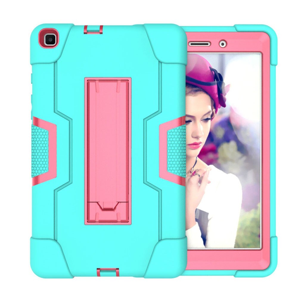 For Samsung Galaxy Tab A 8.0 SM-T290 SM-T295 Tablet Case Shockproof Kids Safe PC Silicon Hybrid Stand Full Body Cover: E