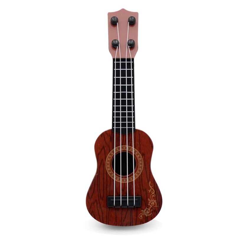 Mini Spielzeug Gitarre für Kleinkinder Musical Instrumente Anfänger Art Musical Instrumente Pädagogisches Holz Farbe: BN