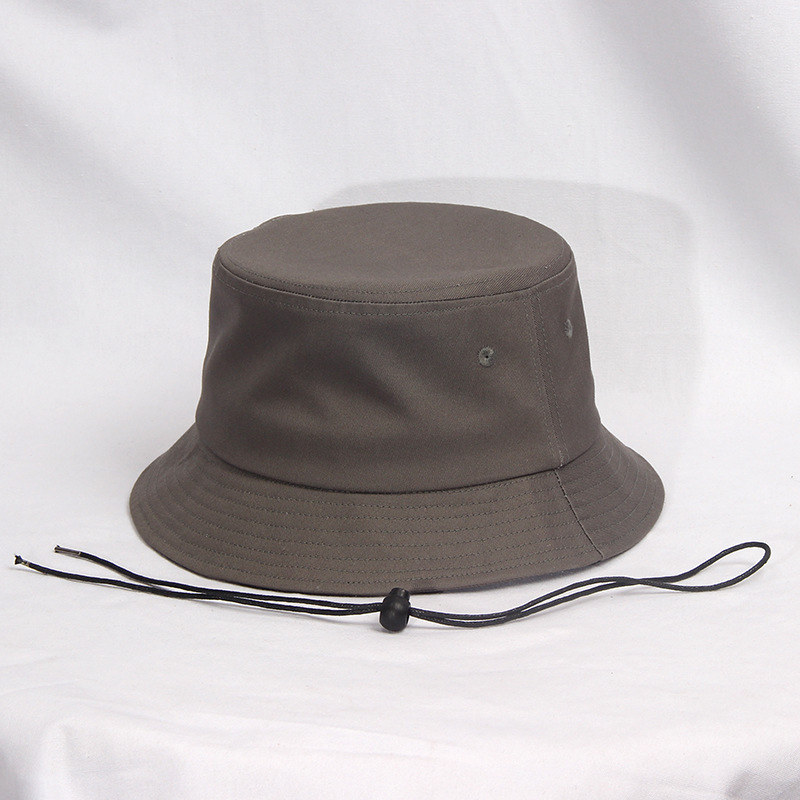 Sombrero de cubo de algodón 100% de , gorras de sol de verano para mujer, gorra Boonie de talla grande, sombrero grande de Panamá, sombreros de pescador de gran tamaño para hombre: L / Gris
