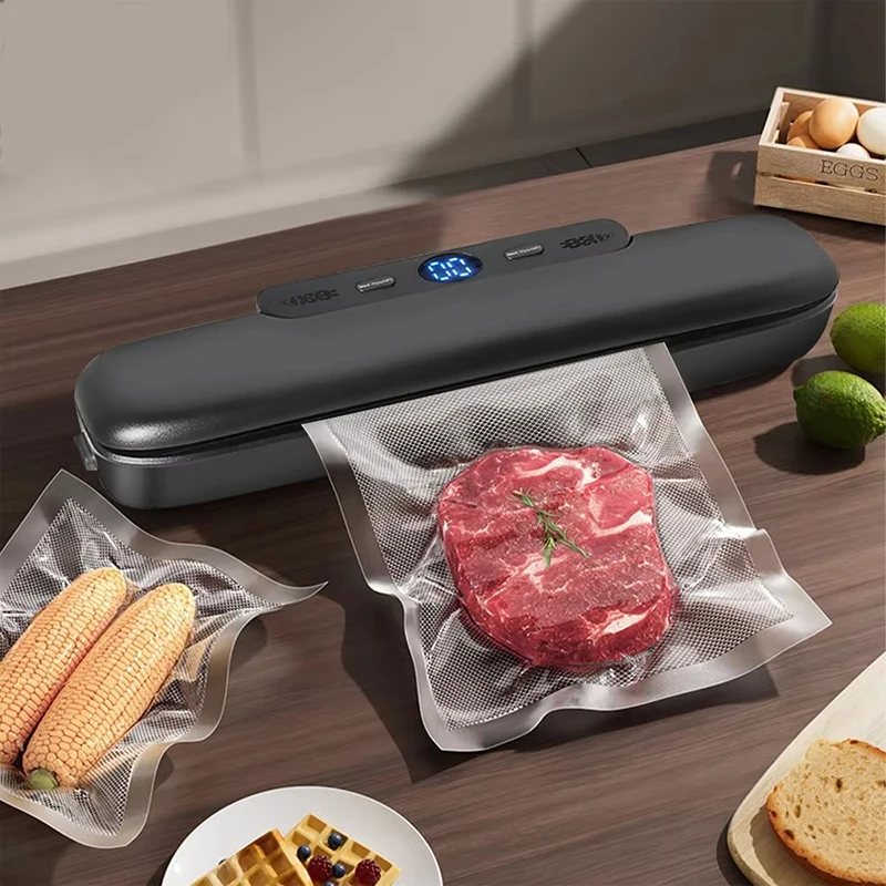 Vacuum Sealer Meat Vacuum Packaging Machine Food Preservation Household Small Automatic Compressor Free 10 Vacuum Bags