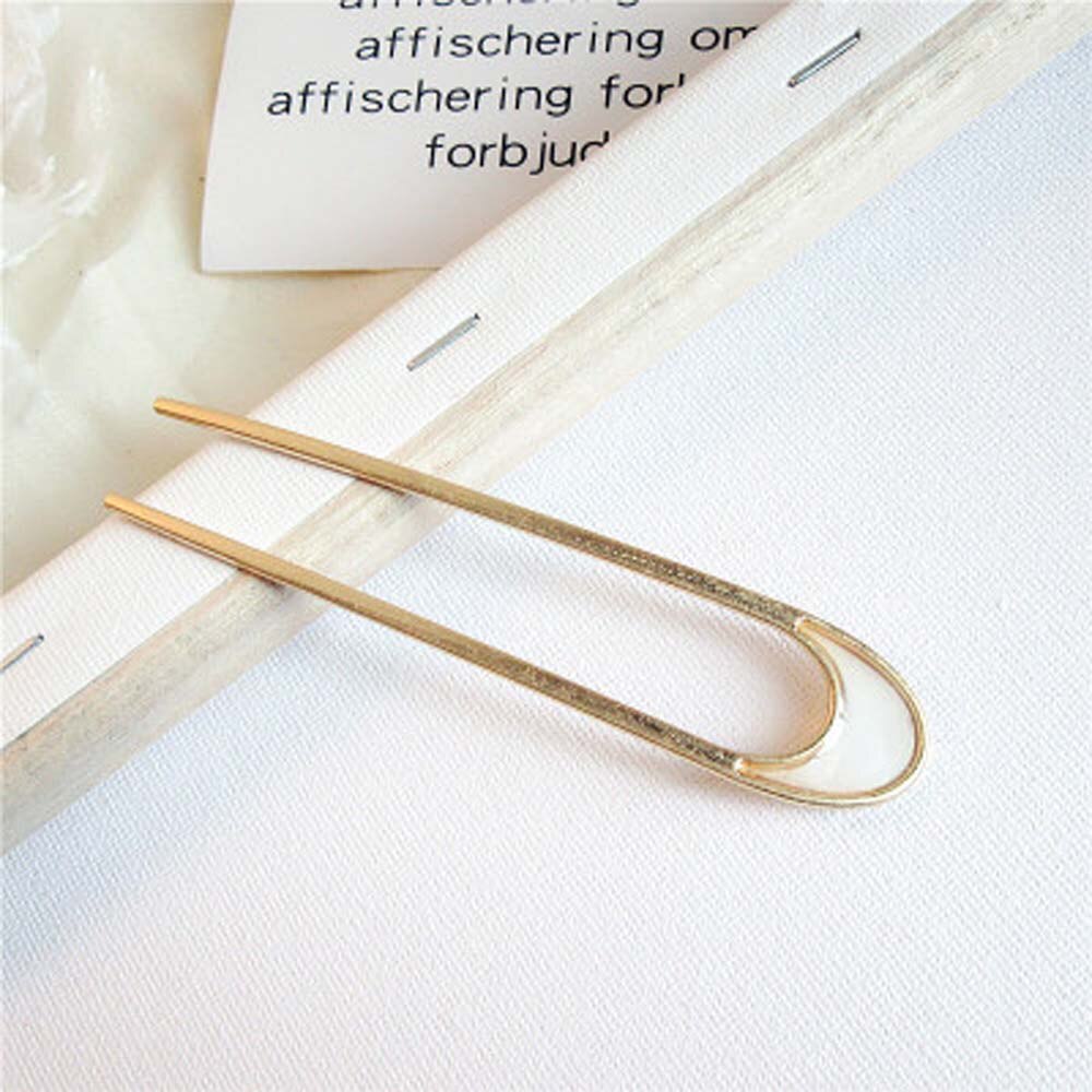 Femmes filles Style japonais en alliage de métal u-forme pince à cheveux Vintage bâtons de cheveux pour femmes dame épingle à cheveux chignon Style outil chapeaux
