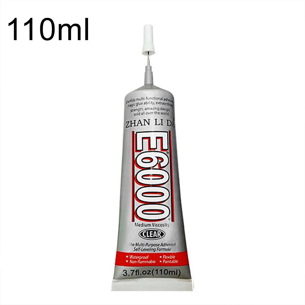 E6000 50 ml/110 ml Super Vloeibare Multipurpose Industriële Lijm Sieraden Ambachten Kristal Strass DIY Telefoon Screen Glas Lijm: 110ML
