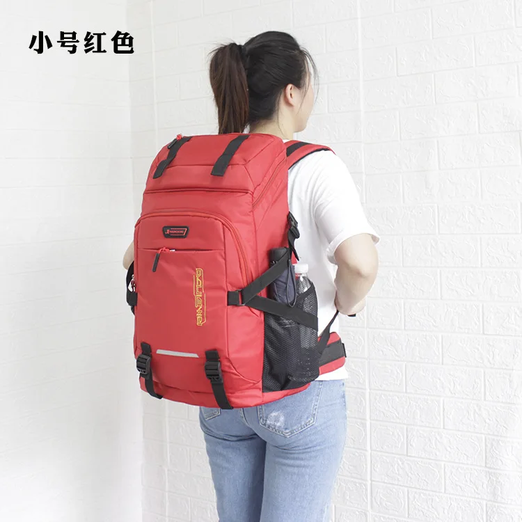 60L/80L Two Sizes Travel Backpack Men Women Large Capacity Outdoor Luggage Bags Student Laptop Bag Camping Rucksack backpacks 가방: Brown