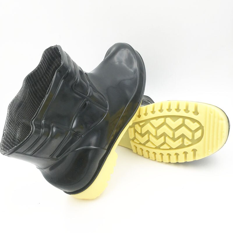 Aleafalling Men's Good Boots Farmland Labor Insurance Rubber Rain Boots Non-slip Wear-resistant Water Boots Rain Boots M046