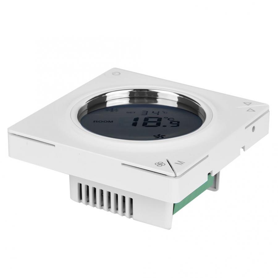 Lcd termostat 806f lcd klimaanlegg viftekonvektor sentral termostat kjøling oppvarming romtemperaturregulator