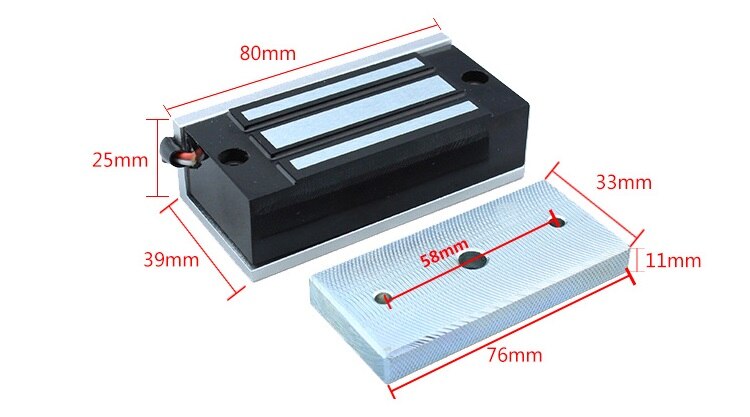 access control door Electromagnetic lock Magnetic 60KG/180KG(350LB) Holding Force Signal Door DC 12V