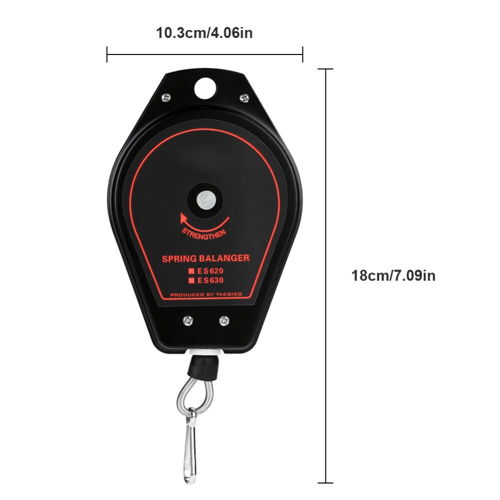 ES620 0.6~2.0kg Precise Spring Balancer Retractable Tools Hanger Spring Balancer Tools