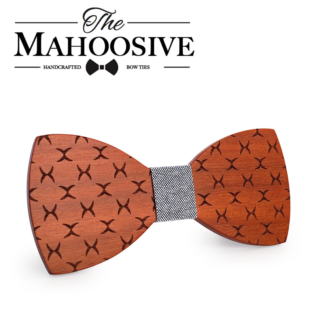 Mahoosive Bowties Groom Normal Mens wood Cravat For Men Butterfly Gravata Male Marriage Wedding Bow Ties