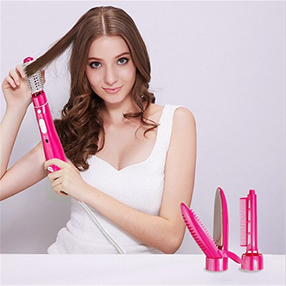 10 in 1 Air Brush Blower Dryer Electric Hair Curling Straightening comb Interchangeable Detachable Rotating Styler Volumizer