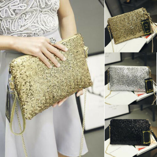 Vrouwen Mode Lovertjes Tote Chain Avond Portemonnee Dames Mode Handtas Pailletten Shiny Schoudertas Clutch