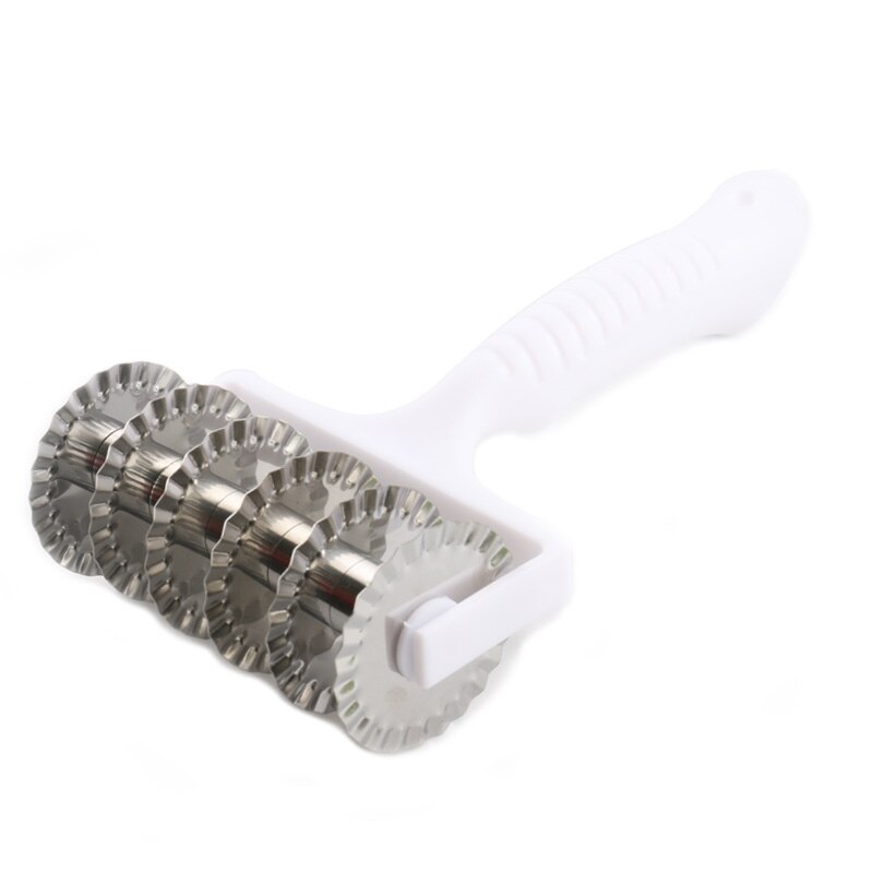 Rvs Rooster Roller Cutter Keuken Pull Netto Pizza Mes Wiel Pasta Deeg Biscuit Pie Keuken Bakken Tool Cutter: B