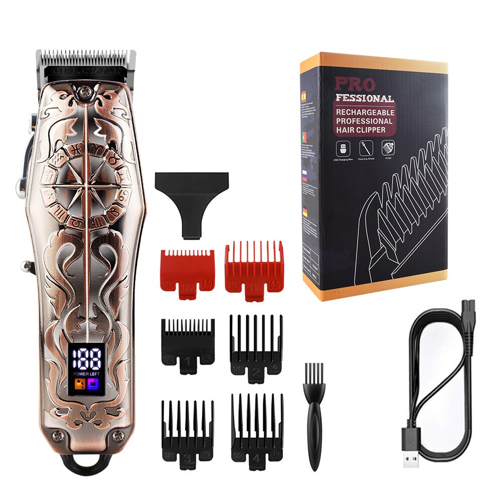 Tondeuse Professionele Elektrische Tondeuse 0Mm Kaalhoofdige Cutter Baard Scheren Precisie Afwerking Haar Snijmachine