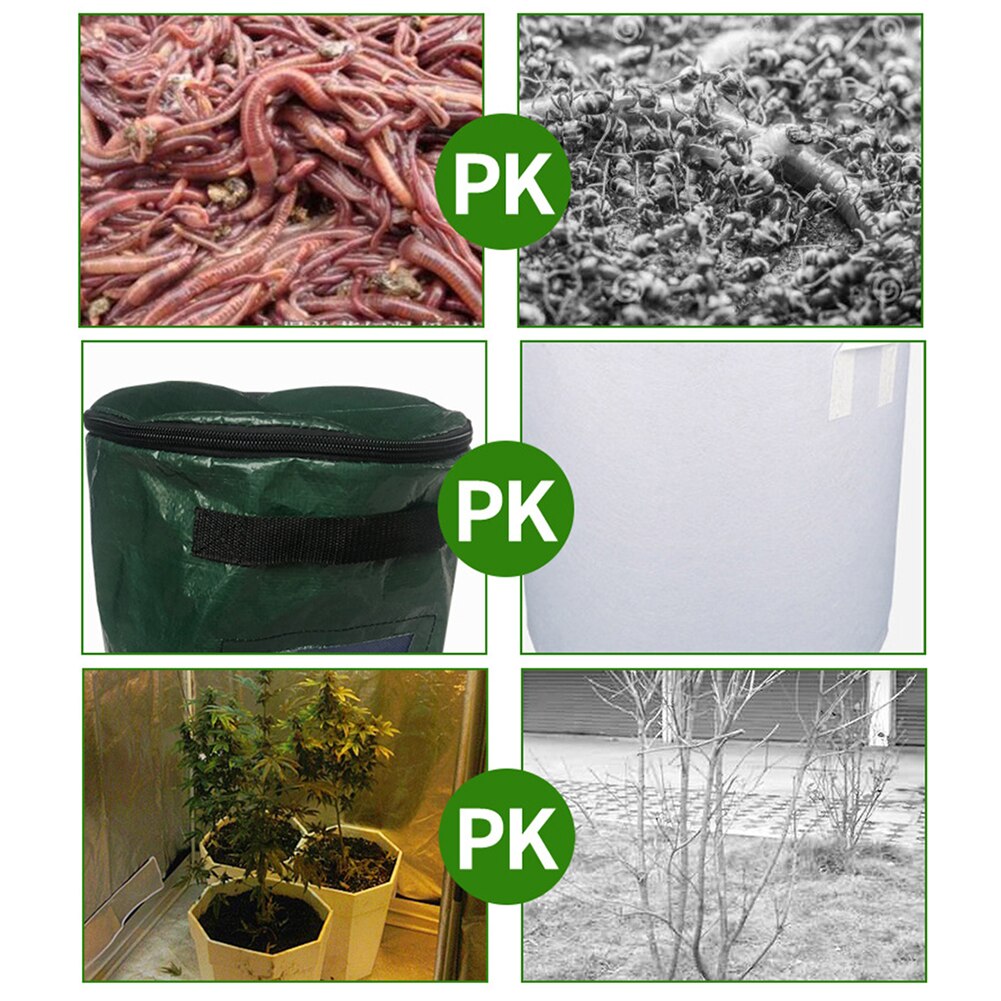 Sac de fumier PE sac de Compost horticole sac de Culture de sol nutritif bac de Compost de jardin pour la croissance de légumes de fruits de thé
