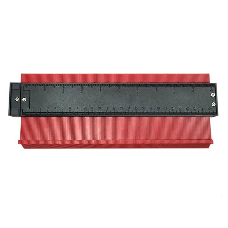 12/14/25cm plast kontur profil måler meter duplikat merking måle måleverktøy laminat tre fliser radian linjal verktøy