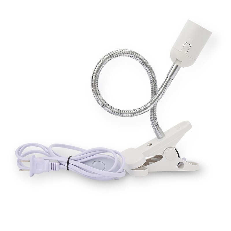 Support de lampe Flexible pour culture de plantes, ampoule LED E27, 360, serre intérieure: White with US Plug