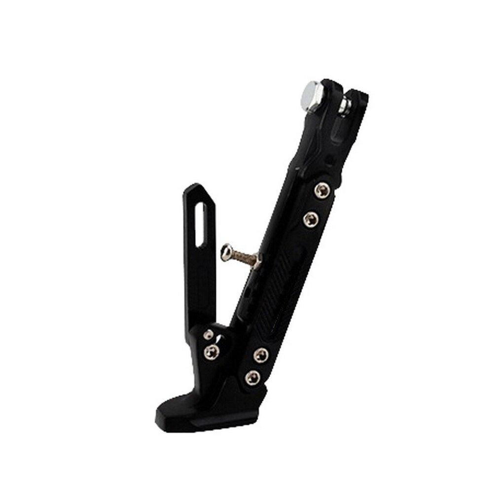1Pcs Motorcycle Stand Adjustable Foot Side Support Parking Stand for Electric Motorcycle Parking Foot Side Support Stand Tools: Black
