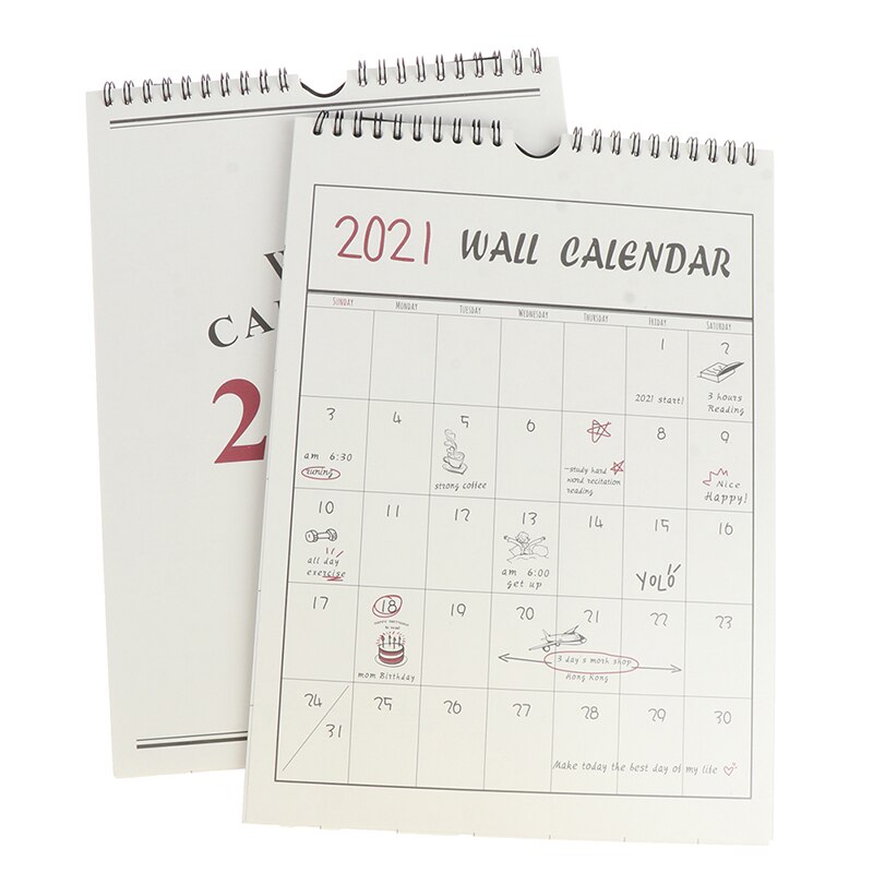 1PC Wall Calendar Agenda Organizer Home Office Hanging Wall Calendar