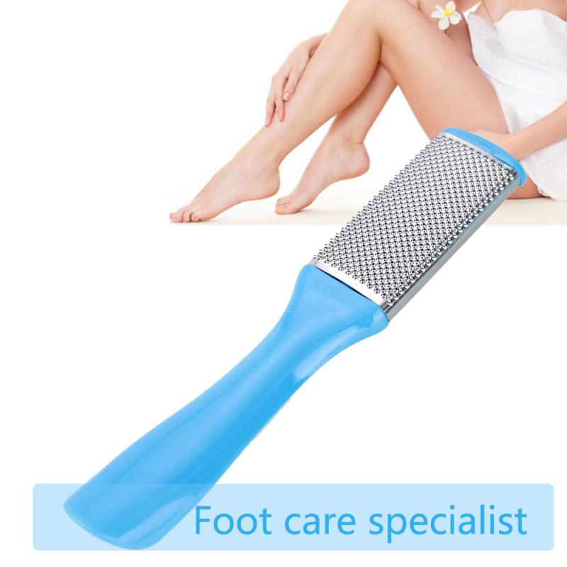 1Pc Voet Bestand Pedicure Voetrasp Professionele Dubbelzijdige File Harde Dead Ruwe Huid Exfolieer Remover Voet Gereedschappen Willekeurige kleur