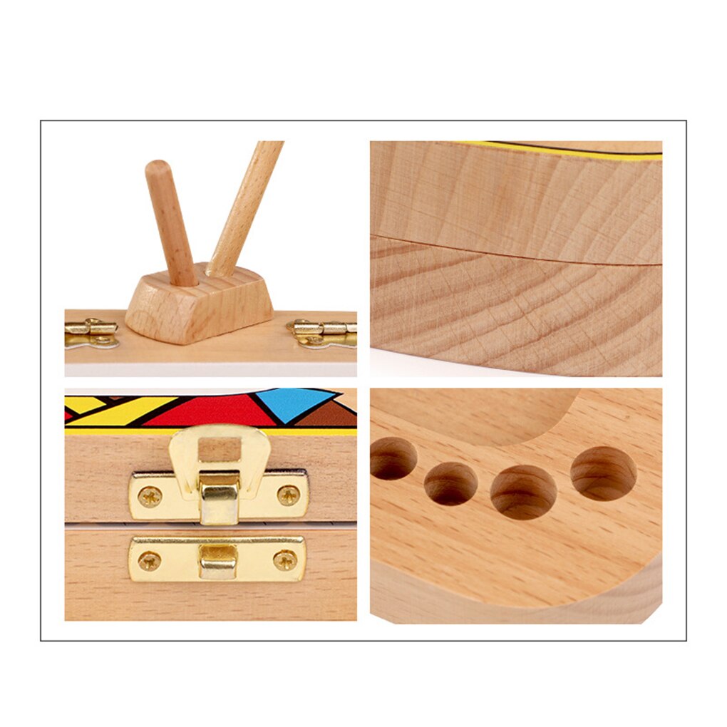 Baby Tooth Keepsake Box Wooden Teeth Box TV Shaped Tooth Keepsake Box Announcements Collecting