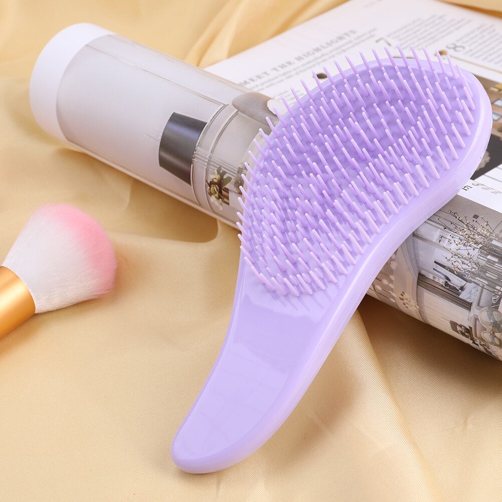 1Pcs Magic Handvat Kam Anti Statische Massage Hair Brush Tangle Ontwarren Douche Massage Haarborstel Kam Salon Hair Styling tool