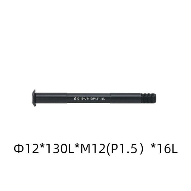 Road Bike Thru Axle Replacement Front/Rear Thru Axle 12/15mm 122-181L P1.5/P1.75 MTB Thru Axle Wheel Aluminum Alloy Bike Accs: 130LxM12  P1 5 x16L