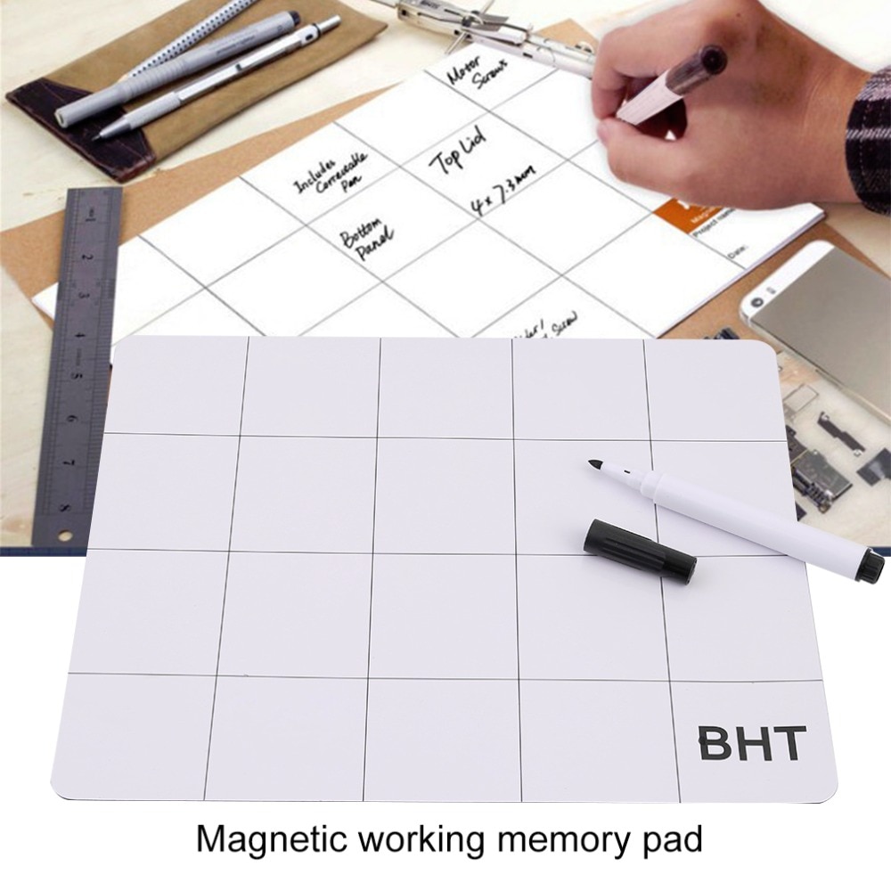 20X25Cm Universele Magnetische Project Mat Schroef Werk Pad Met Marker Pen Voor Mobiele Telefoon Laptop Tablet Reparatie gereedschap Voor Iphone
