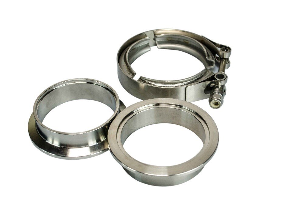 2 &quot;2.5&quot; 3 &quot;3.5&quot; 4 &quot;Rvs Auto V-Band Mannelijke Vrouwelijke Uitlaat Flens vband Klemmen V Band Klem Kit 1.5 2.5 3 Inch Clip
