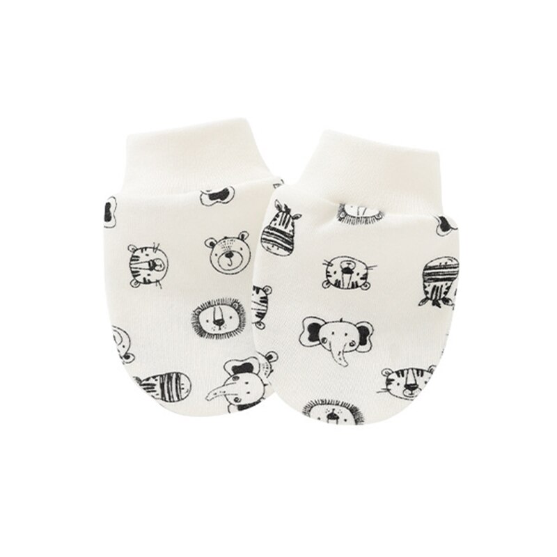 Baby Anti Kratzen Weiche Baumwolle Handschuhe Neugeborenen Schutz Gesicht kratzen Fäustlinge P31B