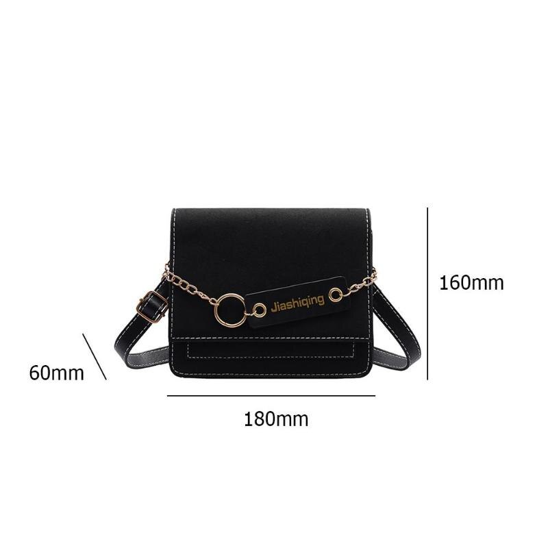 Frostet crossbody veske kvinner høy personlighet hit farge skjøting bærbare skulder messenger bags