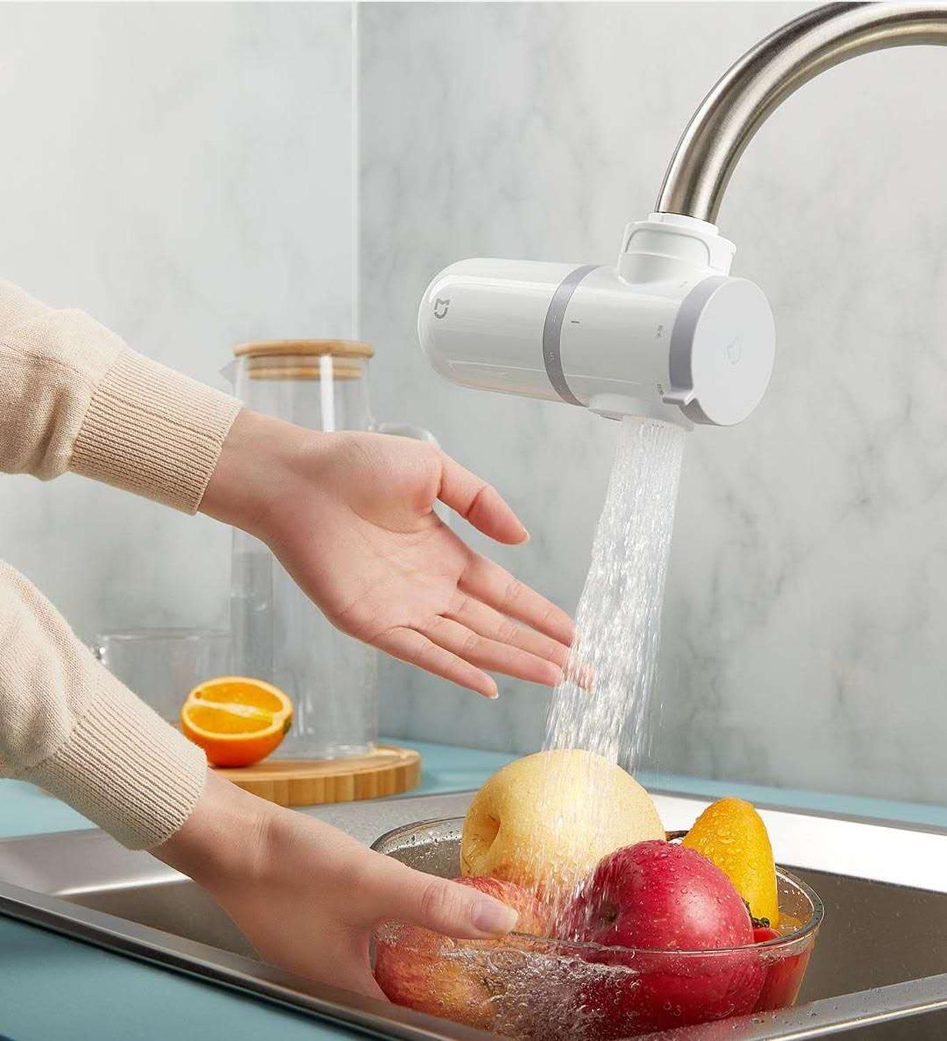 Original Xiaomi Mijia Faucet Water Purifier Kitchen Tap Water Filter Gourmet Kitchen Filtration System Washroom Tap Purifier