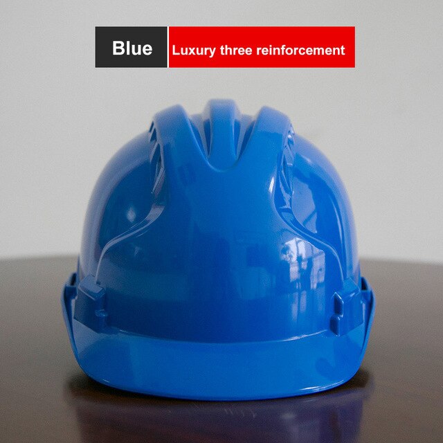 ABS Construction Safety Helmets Electrical Engineering Hard Hat Labor Protective Helmet Men Women Work Cap: Blue